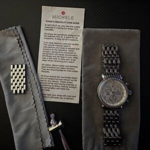 Michele CSX Quartz Watch w/Diamond Bezel